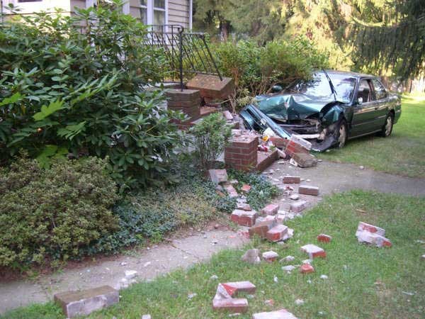 Car Into House On Townsend Rd in Aug. 2005